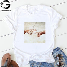 Load image into Gallery viewer, 2020 Tees Women T Shirt Print Letter T-shirt Casual White Black Pink Short Sleeve Cotton Tops Summer Brand clothing
