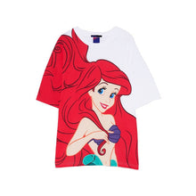 Load image into Gallery viewer, JXYSY camiseta de mujer 2020 verano estilo inglés moda León de dibujos animados estampado de rey o-cuello de manga corta Camiseta femenina Tops