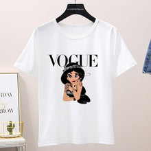 Load image into Gallery viewer, Women 2020 Summer Graphic Tee Shirt Femme Funny Princess Vogue Harajuku T Shirt Korean Tops Kawaii Streetwear Camiseta Mujer